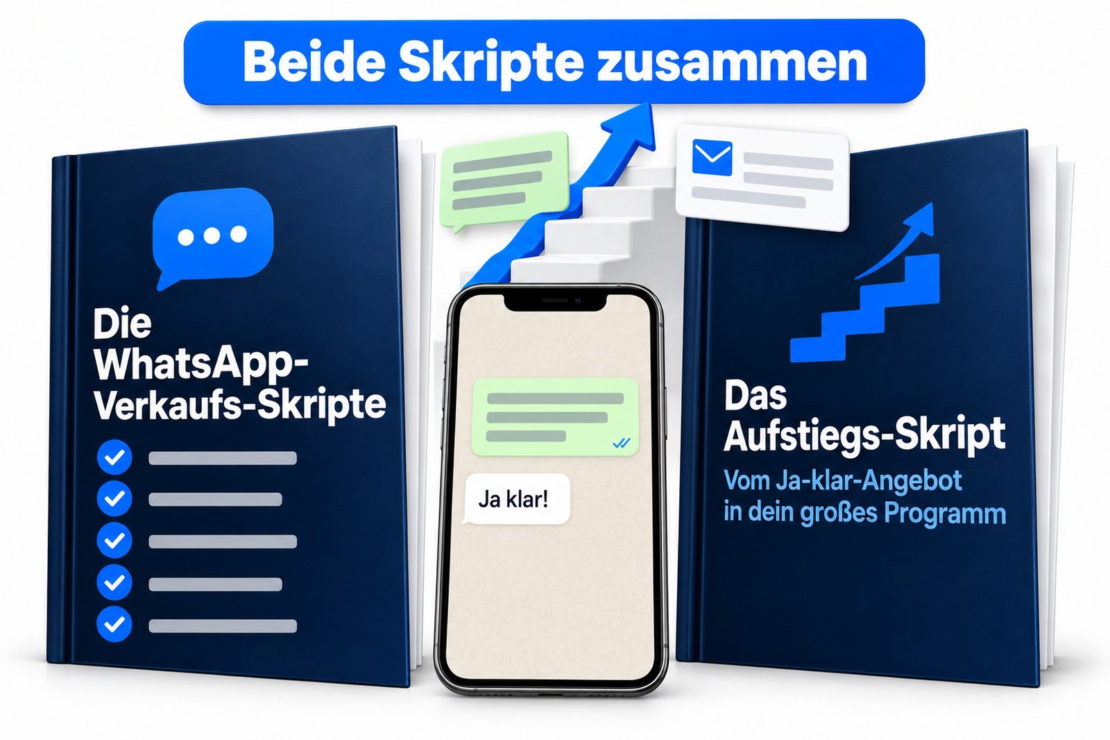 Hol dir die WhatsApp-Verkaufs-Skripte und das Aufstiegs-Skript für 37 € (Spare 7 €)